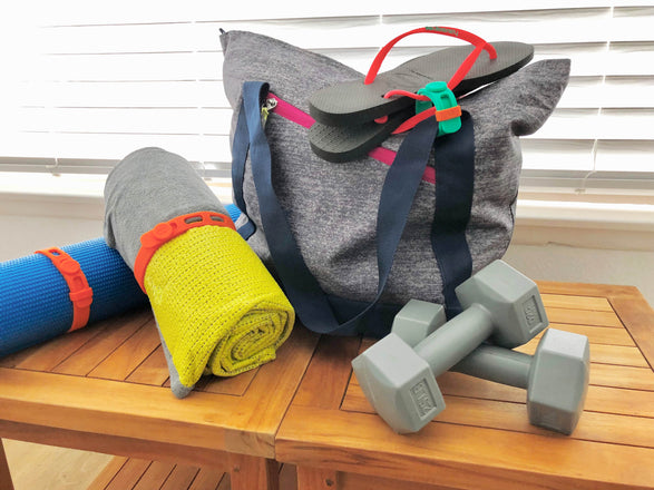 Packbands hold fitness equipment, outdoor and adventure equipment to keep your sports gear organized