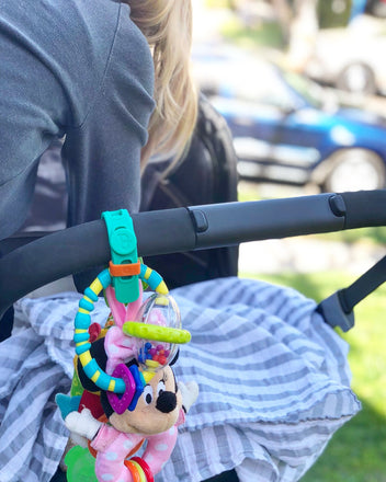 Packbands are great for attaching baby items to a stroller or child car seat.